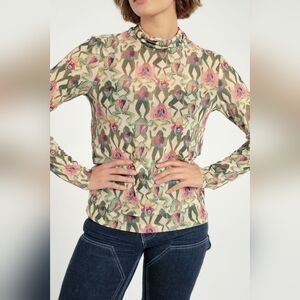 Rachel Antonoff frog dissection mesh shirt